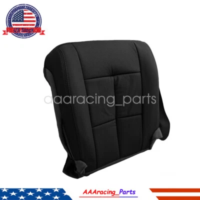 For 2007-14 Lincoln Navigator Driver Bottom Perforated Leather Seat Cover Black Foto 1 de 4