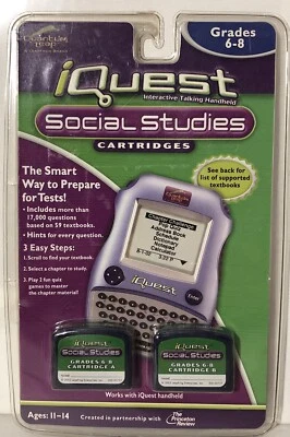 Quantum Leap iQuest Cartridge Social Studies Grade 6 Ages 11-14 Learning New - Image 1 of 4