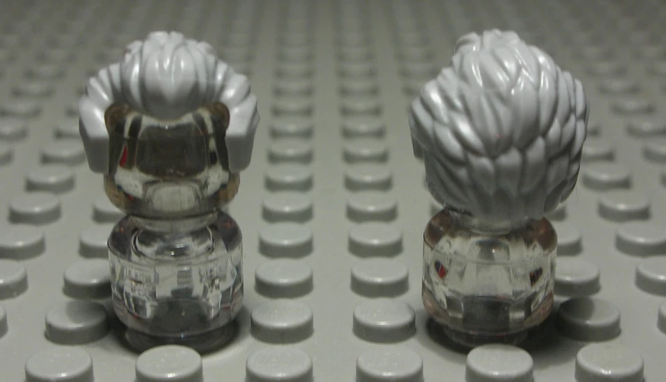 Lego Figur Zubehör Haar für Mann new Grau (17 #)