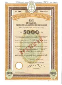 Republik Argentinien  5000DM 1978 Buenos Aires  - Zdjęcie 1 z 1