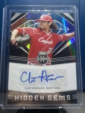 2020 Panini Elite Extra Edition - Hidden Gems Black #HG-CA Clay Aguilar (AU, RC)