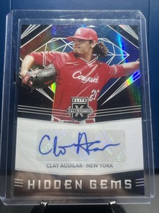 2020 Panini Elite Extra Edition - Hidden Gems Black #HG-CA Clay Aguilar (AU, RC)