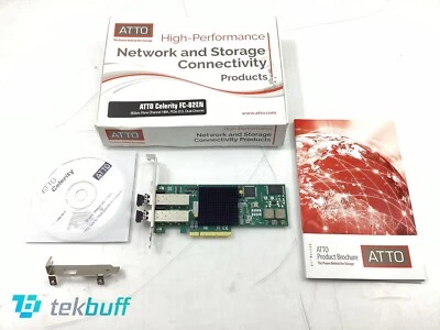 ATTO CTFC-82EN-000 - FC-82EN Dual-Channel 8Gb/s PCIe 2.0 HBA (SFP's included) - Image 1 of 4