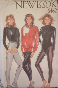 New Look pattern 6462 Misses' TOP, SKI PANTS, LEGGINGS & BODYSUIT size 8-18/UCFF - Picture 1 of 12