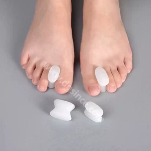 2 x Zehentrenner Hallux valgus Silikon Zehenschutz Zehenkorrektur Zehenspreizer - Bild 1 von 4