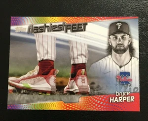BRYCE HARPER 2022 Topps Series 1 FLASHIEST FEET #FF-2 Philadelphia Phillies - Picture 1 of 1