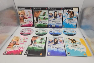 Playstation 2 Singstar Game (Lot of 4) - 80's, 90's, Country + Pop w/ Manuals - Picture 1 of 7