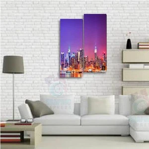 55x75cm- Kit 2 TOILES IMPRIMEE TABLEAU TOILE DECO - NEW YORK-NY-02-2T5575B - Foto 1 di 6