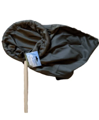 Medium Padded Bird Catching Net (26cm) With 30cm Wooden Handle - Image 1 of 2