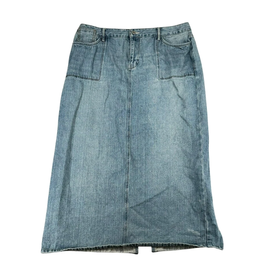 Cato женщина 16W Jean джинсовой ткани карандаш юбка Midi хлопок родео Western Cowgirl Mosest - Изображение 1 из 4