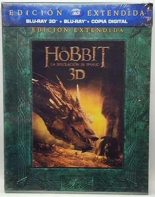 The Hobbit: The Desolation of Smaug (3D Blu-ray + Blu-ray, 2013, 5-Disc) Import - Image 1 of 2