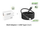 20W Wall Charger +4FT Braided TYPE C to C USB For Asus ROG Phone 7 / Ultimate