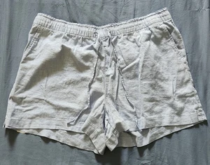 Gap Women's Linen Pull-On Short XL Blue NWT - Picture 1 of 10