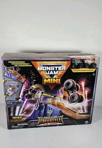 Monster Jam Mini Freestyle Flip Arena Playset and Storage Kids Toy | New Sealed - Picture 1 of 3