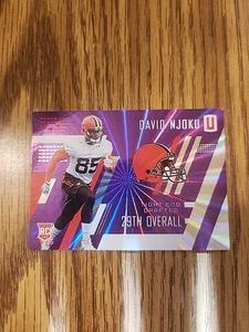 David Njoku 2017 Unparalleled Rc Rookie Purple /149 Rainbow Spikes Browns - Picture 1 of 5