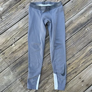 Nike Youth Pro Dri-Fit Compression Training Tights Large Gray - Picture 1 of 10