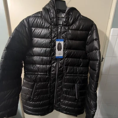 Kenneth Cole Ladies' Quilted Anorak Jacket, Color Black Size L - Image 1 of 4