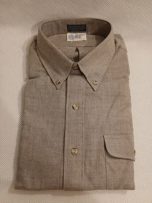 Camisa De Colección NOS Stackpole Moore Tryon Gris LS Botón Frontal Para Hombre XL Mezcla de Lana Foto 1 de 4