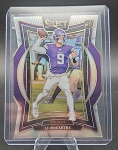 2024 Select J.J. McCarthy Rc Silver Die-Cut Concourse #24 Minnesota Vikings - Picture 1 of 3