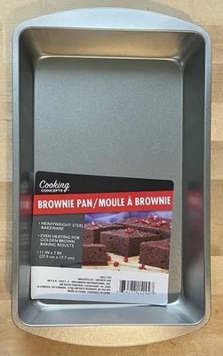 NEW BROWNIE PAN BY COOKING CONCEPTS 11" x 7" - Image 1 of 3