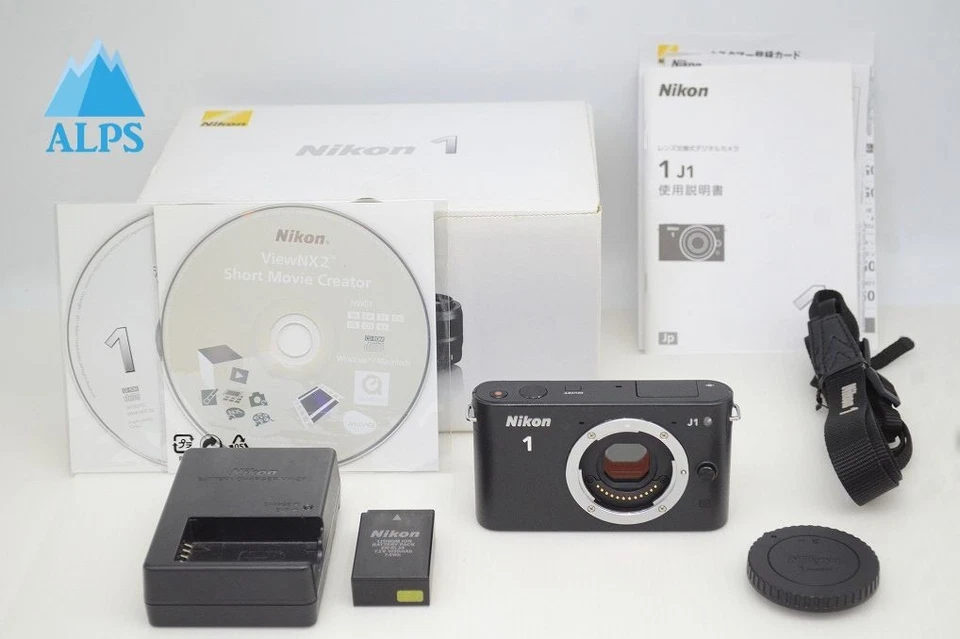 "6,540 shots" Nikon 1 J1 10.1MP Mirrorless Digital Camera Black Body #251106b - Image 1 of 4