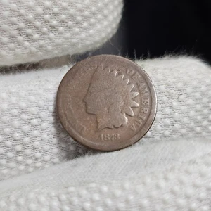 1873 Indian Head Cent Better Date Brown Smooth US Type Coin - Picture 1 of 9