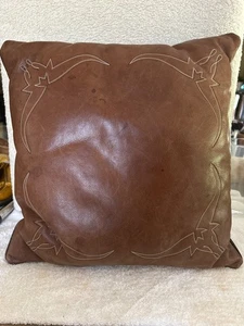 Vtg Rocketbuster Boots El Paso Leather Western Cowboy Pillow - Picture 1 of 5