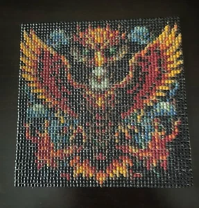 Rising Phoenix Diamond Art 6” x 6” Completed Collectible - Picture 1 of 4