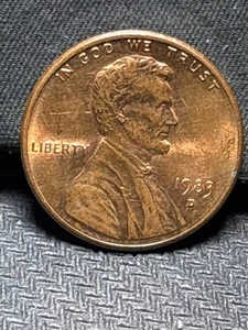 1983-D Lincoln Cent FS-101 Doubled Die Obverse "Doubled Ear" Variety RAW Red - Picture 1 of 4