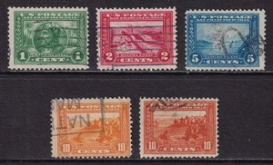 UNITED STATES 1913 Panama-Pacific Perf 12 set of 5 SG 423-427 Used (CV £55) - Picture 1 of 1