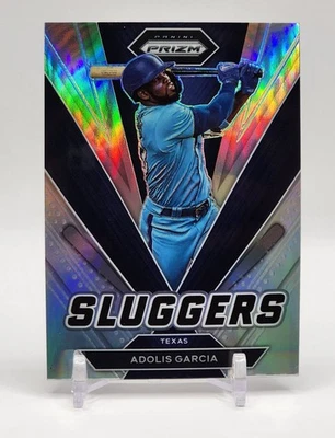 2022 Panini Prizm Baseball ADOLIS GARCIA Sluggers Silver Prizm RANGERS #SL-8 - Image 1 of 2