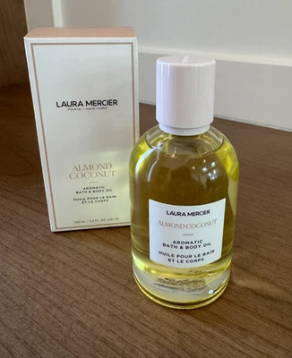 Aceite corporal y baño de coco de almendras Laura Mercier 3,3 fl oz NUEVO - ¡RARO!! Foto 1 de 4