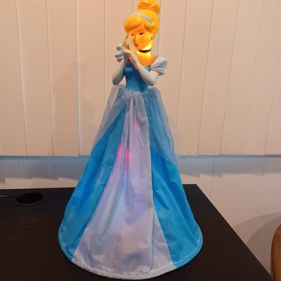 DISNEY Princess Cinderella 20" LED Light-up Kcare Lamp Night Light Doll FUN GIFT - Image 1 of 4