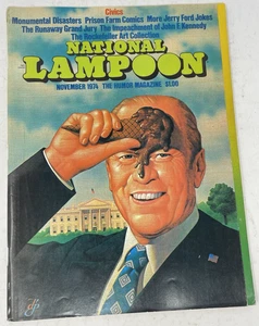 National Lampoon Magazine Nov 1974 Gerald Ford Civics Issue Nixon Watergate - Picture 1 of 3