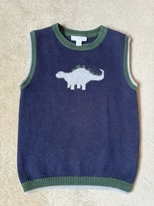 Little White Company Navy Dinosaur Tank Top Aged 4-5 Years - Picture 1 of 4