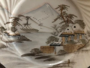 handbemalter 8,5" Kutani Teller - Bild 1 von 7