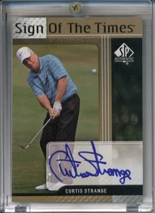 2012 SP Authentic Sign of the Times #ST-CS Curtis Strange Autograph - Picture 1 of 2