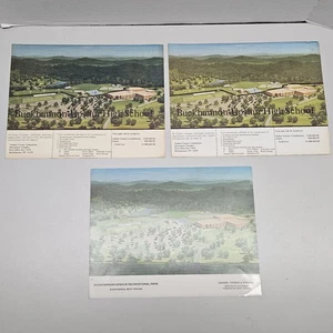 3 1970er Buckhannon Upshur High School Komplex Architektur Projekt Druck 11x8,5 - Bild 1 von 14