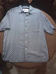 Camisa vintage 100 % seda para hombre con botones XL ¡Bonita! - Imagen 1 de 9