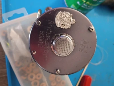 Carrete de pesca vintage Abu Garcia Ambassadeur 5500C cebo fundición pie #731102 Foto 1 de 4