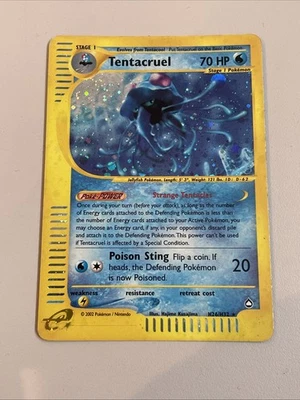 Pokemon Card Tentacruel H26/G32 Holo Rare Aquapolis Light Play - Image 1 of 4