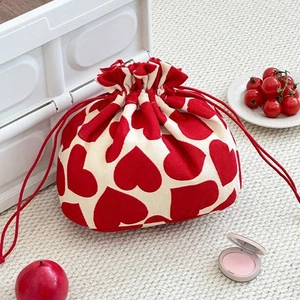 Love Handheld Makeup Bag Essential For Women's Travel; R7T8 - Picture 1 of 24