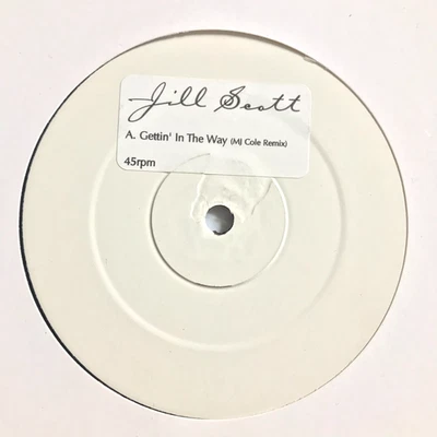Jill Scott – Gettin' In The Way (MJ Cole Remix) Vinyl 12 White Label UKG *DL - Image 1 of 2