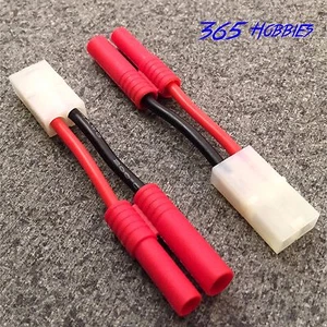QTY-(2) Male HXT 4.0mm to Female Tamiya Connector Adapter Turnigy 4mm 4.0 mm 4  - Picture 1 of 8