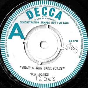 TOM JONES What's New Pussycat? DEMO/TEST PRESSING Decca F 12263 EX 1965 - Picture 1 of 2