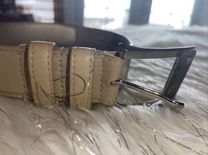 CARLISLE TAN LEATHER BELT SMALL NEW - Picture 1 of 5