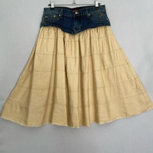 J Star Denim Waist Full Skirt Womens Medium Removable Bottom - Bild 1 von 16