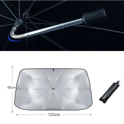 65X123CM Parabrisas Coche Parasol Cubierta Paraguas Ventana Delantera Visera Parasol Foto 1 de 4