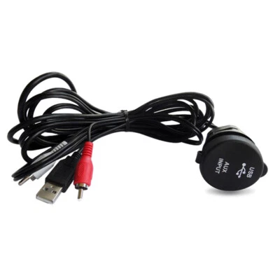 GUZARE Boot Auto Radio USB Verlängerungskabel Marine Dash Mount Radio AUX Adapter