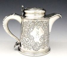 Large EOFF & SHEPARD Coin Silver Engraved TANKARD Crest 36 oz